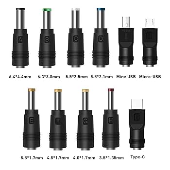 Amazon | USB 電源ケーブル 変換プラグ付き usb 充電ケーブル 丸