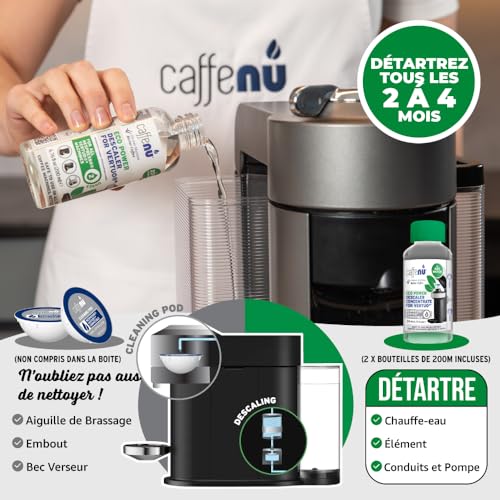Détartrant machine à café compatible Nespresso Vertuo liquide Caffenu 400 ml