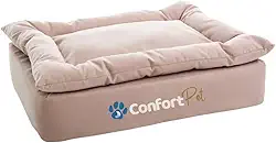 Cama Pequena Confort Pet Sonos com Pillow Removível (Bege)
