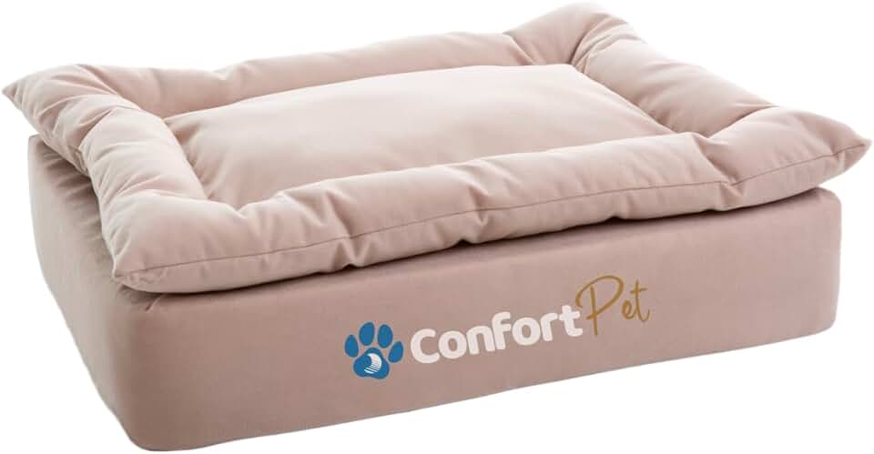 Cama Pequena Confort Pet Sonos com Pillow Removível (Bege)