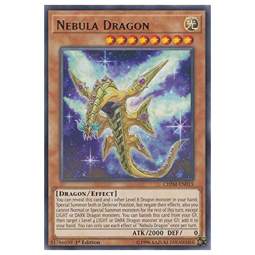 Yu-Gi-Oh! - Nebula Dragon - CHIM-EN015 - Rare - 1st Edition - Chaos Impact