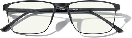 Miniatura 6 de MERRY'S  Lentes de lectura con bloqueo de luz azul, lentes de moda masculina con montura de metal, bisagras de resorte