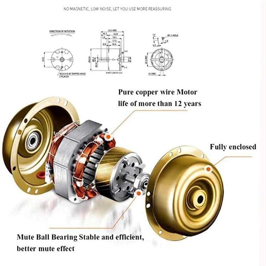 FENOKD Automatic Watch Winder,Single Denim Art Premium Silent Motor Wood Box 4 Modes Rotation Winders-13×13×15.5CM