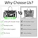 GISMTR Large PVC Tote Bag for Women Letters Print Handbags Kraft Paper Shoulder Bag for Work Travel
