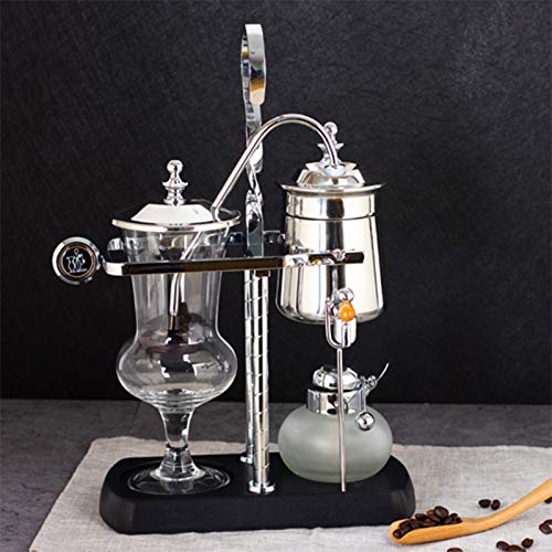 Kaffeemaschinen Belgische Siphon-Kaffeemaschine Belgium Balance Siphon-Kaffeemaschine Doppelsäulenlampe Mit Alkohol, Klassisch (golden)