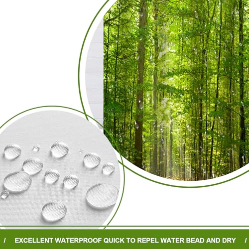 Nitwy Garden Shower Curtain Outdoor,Green Forest Shower Curtain 3d Garden Decorative Shower Curtains for Bathroom,Waterproof and Mould Proof Fabric Bathroom Decor,72x72in - Cosy Home Interiors Nitwy Garden Shower Curtain Outdoor,Green Forest Shower Curtain 3d Garden Decorative Shower Curtains for Bathroom,Waterproof and Mould Proof Fabric Bathroom Decor,72x72in - Image 6