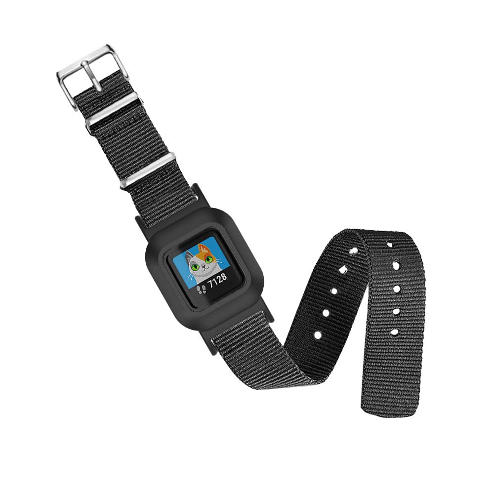 C2D JOY Nato Sheet Strap Compatible with Garmin vivofit jr 3 Fitness Tracker Bands Replacement with Case for Kids Nylon Classic Wristband-image-21