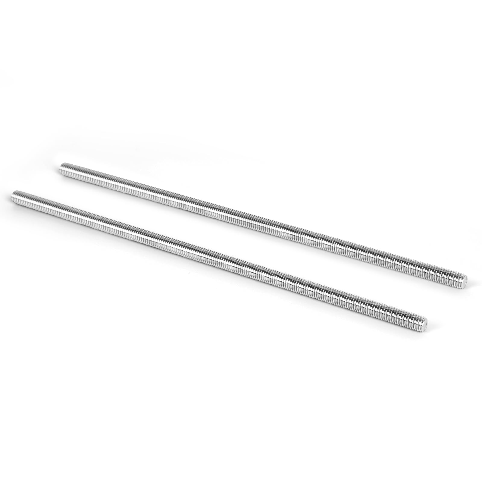 Photo 1 of MewuDecor M8-1.25 x 250mm Fully Threaded Rod, Long Threaded Screw, 304 Stainless Steel 18-8, Right Hand Threads, 2 PCS