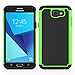 SYONER Shockproof Phone Case Cover for Samsung Galaxy J7 V 2017 (1st Gen) / Galaxy J7 2017 / Prime/Perx/Sky Pro/Halo [Green]