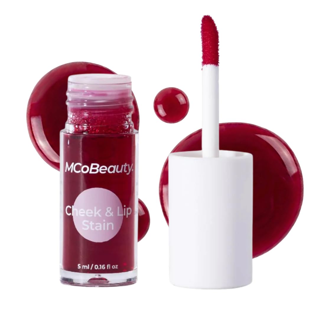 MCoBeauty Cheek & Lip Stain 2-in-1 Tint - Rosy Red