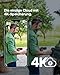 Arlo Ultra 2 Überwachungskamera Aussen WLAN, Kabellos, 2er Set, 4K UHD Qualitätsprodukt, 180° Sichtfeld, Spotlight, Farb-Nachtsicht, Bewegungsmelder, Alarm Sirene + mit Arlo Secure Testzeitraum