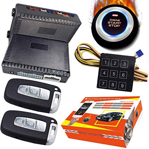 ZERTRAN Smart Security Car Alarm Passive Keyless Entry Auto Central Lock Push Button Remote Car Engine Start Stop for Hyundai 1100XD