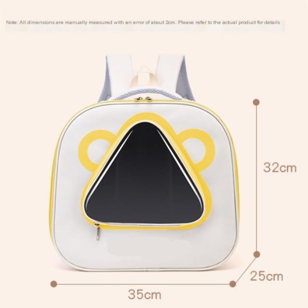 Cat and Dog Bags Pet Backpack Comfortable and Breathable Foldable Perspective Window Ventilation Mesh Portable Portable Cat Bag Pet Travel Bags(K)