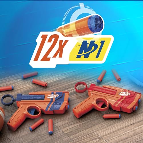 Nerf 2-Pack Foam Dart Blasters with Darts, Dual Blaster Set for Head-to-Head Play, Quick-Load Action Toys With 12 Elite Darts - Image 4