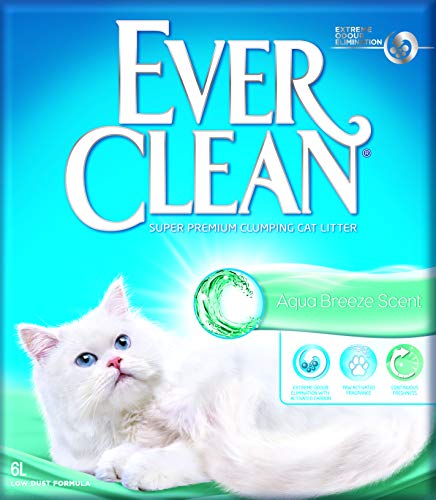 Ever Clean Aqua Breeze, Arena para Gatos, atrapa el Olor, 6 L