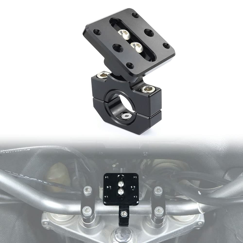 xitomer Handlebar Clamp GPS Mount Bracket Fit for Grom MSX125 13-22 CB500X 13-18 / CB1000R 80-21 / Tracer 900 15-21 / GSX-S750 15-23/ GPS Mount V-Strom 650 / Z1000 03-23 / Scrambler 1100