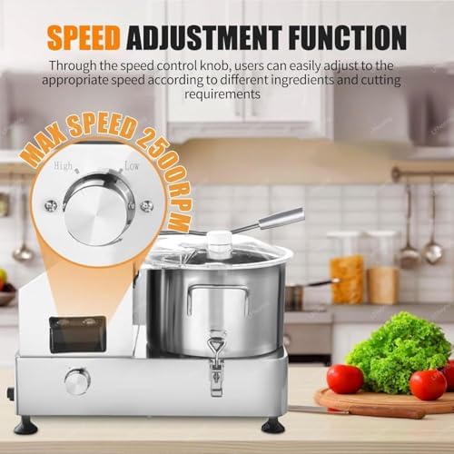 Electric Meat Grinder & Food Processor - 2000 RPM Adjustable Speed, Ideal for Restaurants, Canteens & Food Prep, Heavy Duty, Efficient Meat Grinding & Chopping