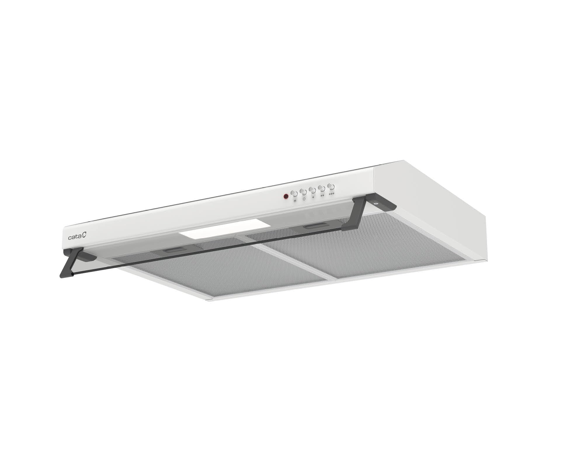 CATA | Campana extractora de cocina | Modelo LF-2060 WH | Campana Convencional | 3 Niveles de Potencia | Capacidad de 195 5m3/h | Clase de Eficiencia Energética C, One size