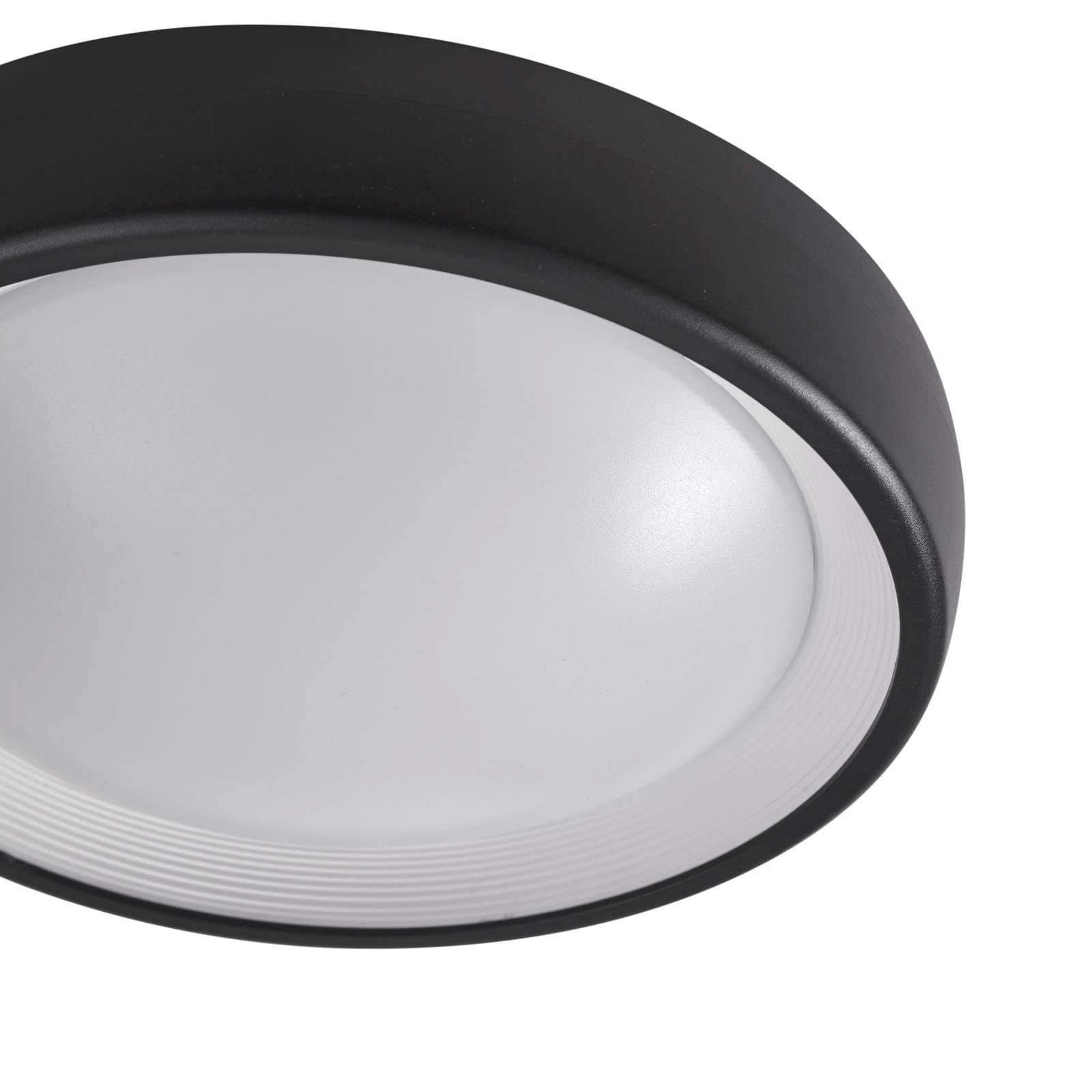 Lindby Plafoniere LED (Moderno) colore Nero, lampadina inclusa lampada da esterni per giardino terrazzo balcone e casa plafoniera