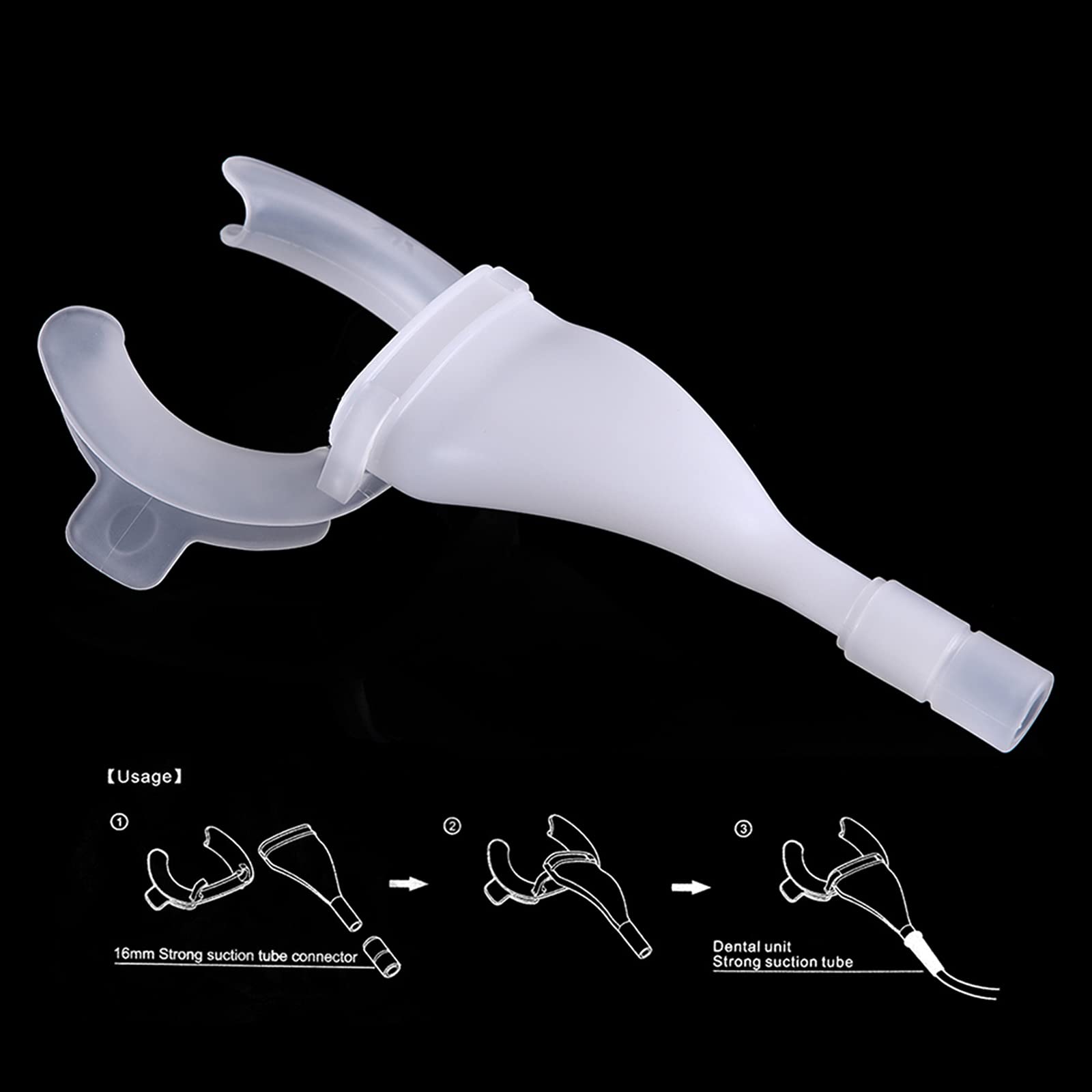 5 Pezzi Apri Bocca Apertura Aspirazione Droplets Dental Cheek Lip Retractor Aspiratore Apri per La Sedia Dentistica Aspirazione