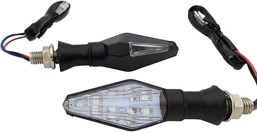 Black Sequential Lamp Turn Signals Lights LED Turn Signals Blinkers Indicators Compatible for 2016 Kawasaki Ninja H2R