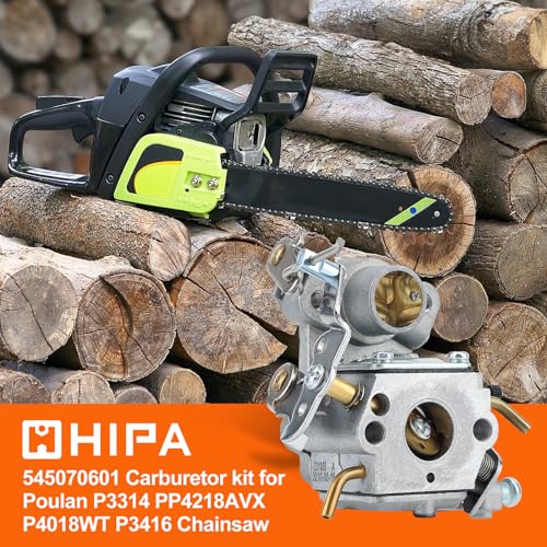 image for Hipa 545070601 PP4218A Carburetor for Poulan P3314 P3816 P4018 P3416 P