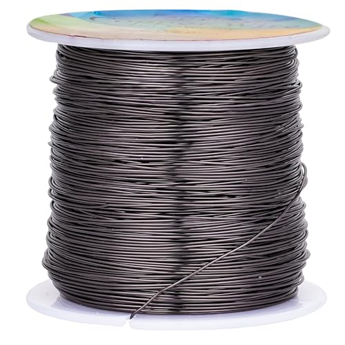 Tarnish Resistant Copper Wires 24 Gauge/0.5mm, 203 Feet, Gunmetal