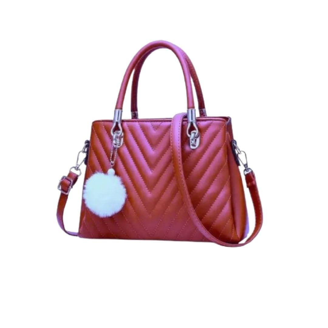 DIVYASTRI FASHION trendy Womens Shoulder Crossbody handbag |Girl Satchel Purse for Women, PU Leather Tote, with Pompom,Black|ladies Sling under 500 Rs,Clutche |Hobo bag detacheable strap (RED) (B0D9PGHPV3) Amazon Price History, Amazon Price Tracker
