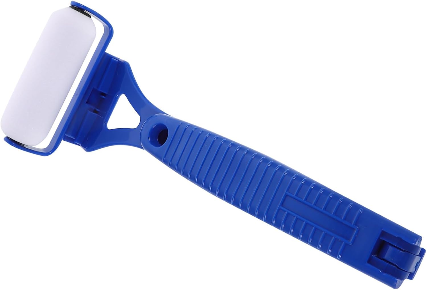 Back Lotion Applicator Roller with 2 Replaceable Blue Rollers, Folding Long Handle Lotion Application Tool for Sunscreen, Self Tanner, and Body Cream, for Elderly and Daily Bath