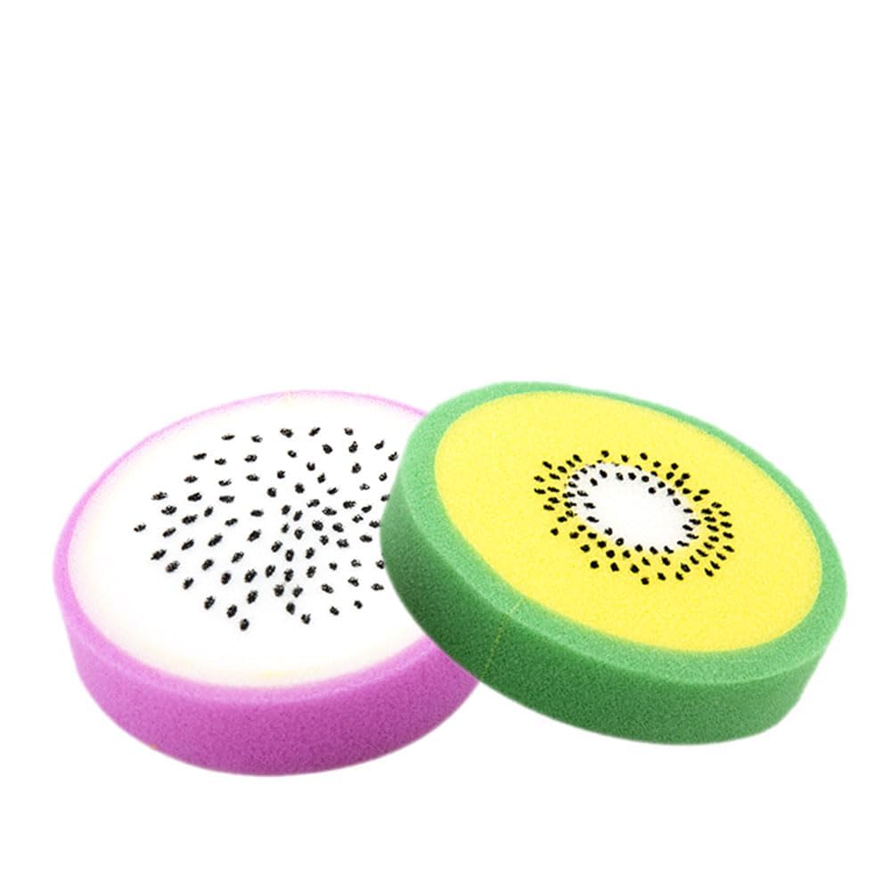 Baby Moo Premium Fruity Fun Bath Sponges for Babies - 2 Pack, Multicolor Sliced Fruit Shapes, Ultra-Soft and Gentle Cleaning for Newborns, Infants, and Toddlers (0-48 Months)-image-17