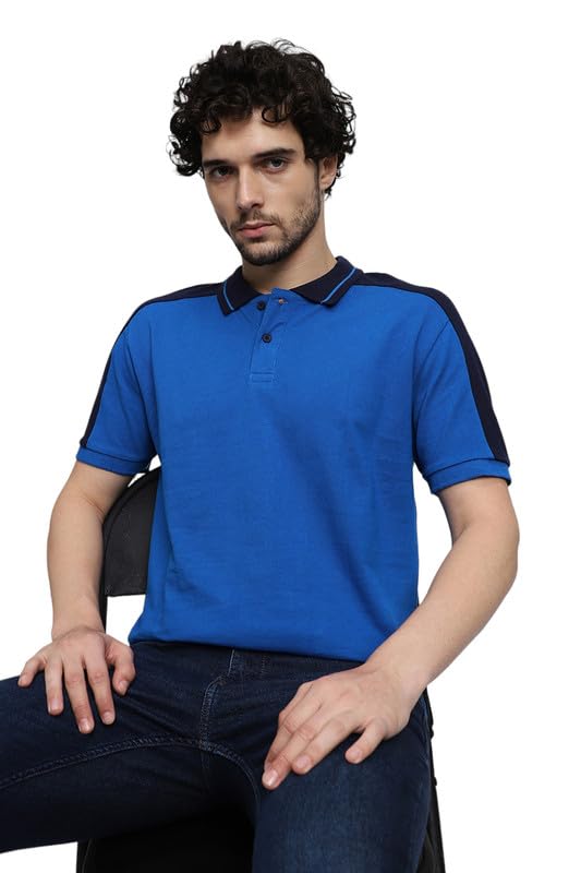 Image of Dennis Lingo Men's Cotton Solid Slim Fit T-Shirt