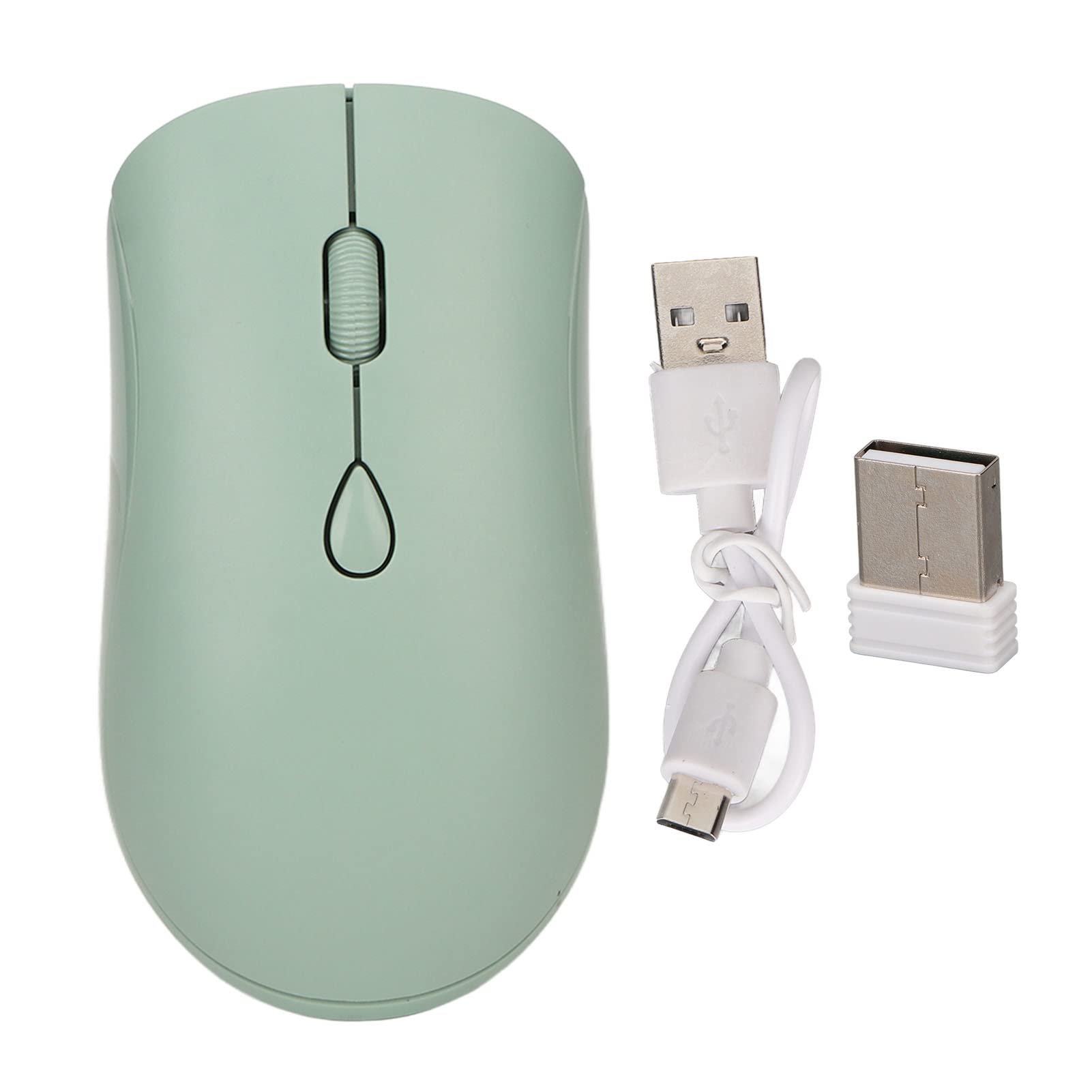 Souris silencieuse rechargeable avec double Bluetooth et clé USB 1600 DPI - 8