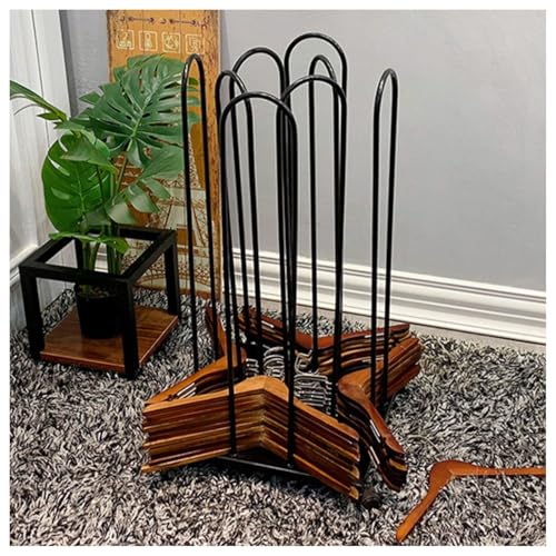 Support de rangement pour cintres noir idéal pour buanderie moderne - 2