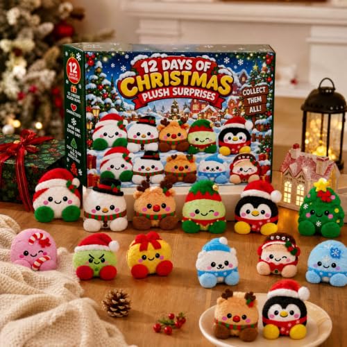 12 Days of Christmas Advent Calendar 2026 Mystery Dumpling Plush Gift Set - image 4