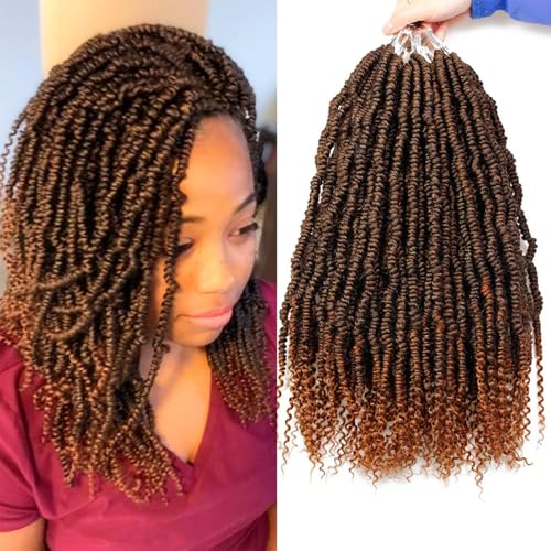 Bomb Twist Crochet Hair 14 Inch 6 Packs Ombre...