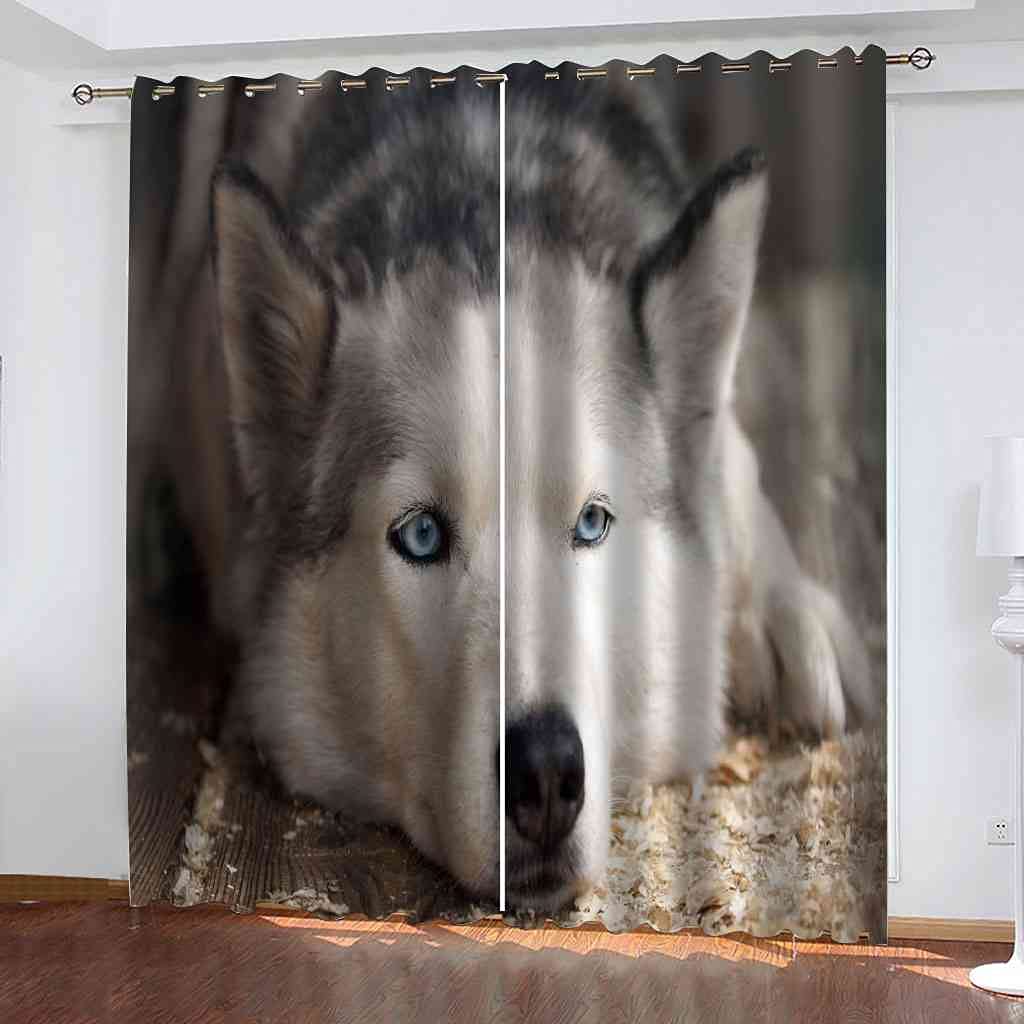 Rideaux occultants 140x160 tissu lourd isolant thermique chien
