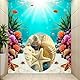 Abnehmbare WC-Sitz Aufkleber Ocean Forest Sky Fisch Vinyl Aufkleber Badezimmer Dekor langlebig und praktisch WC Zubehör