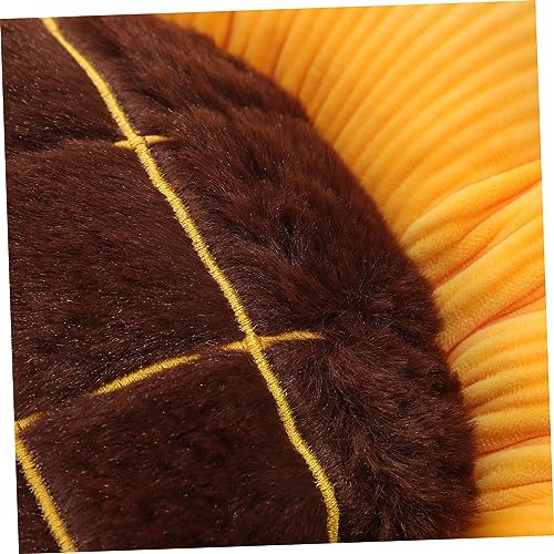 Coussin de Siège Rond en Fourrure Fleuri pour Canapé et Chaise - 3