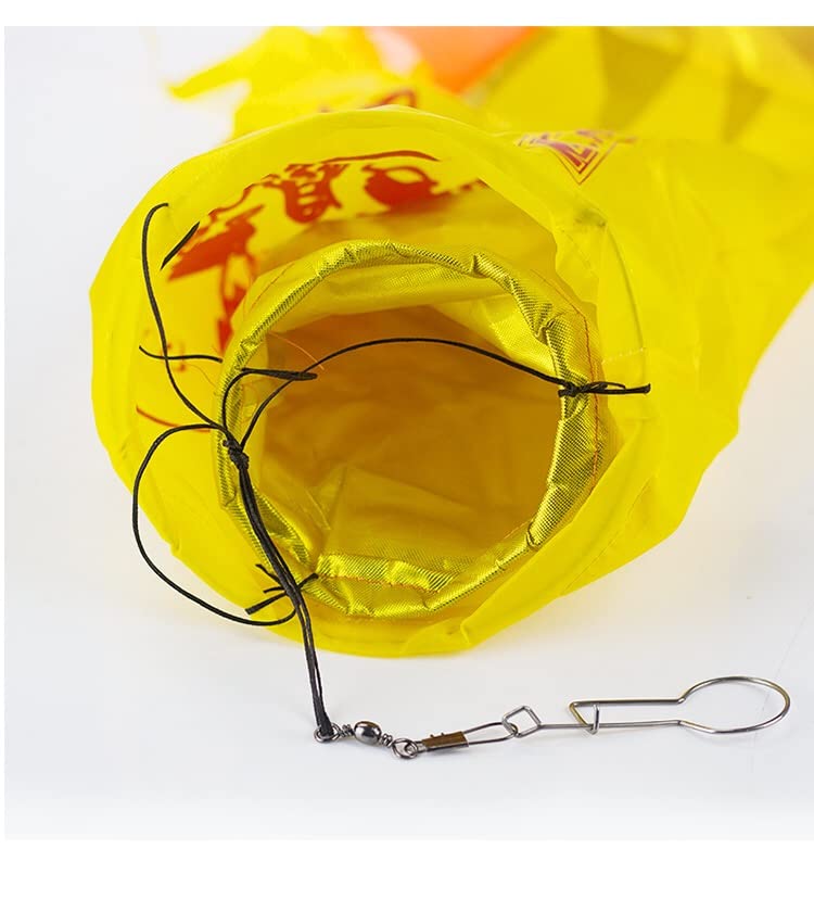 Juggling Play Golden Scales Dragon Flag Poi with Fiberglass Handstick, Flowy Flinging Outdoor Dance Ribbon with Rod for Fitness Party Stage Performance Prop Set (16.4 Ft, Rainbow)