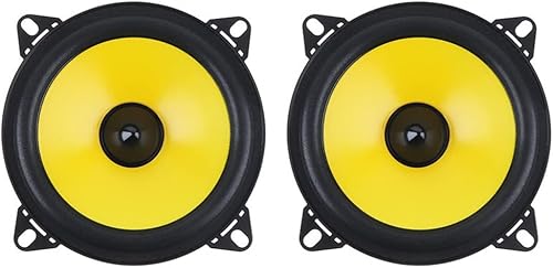 Riloer Altavoces coaxiales para automóvil de 4 pulgadas y 300 W altavoces coaxiales con sensibilidad de 89 dB ABS bocina de audio para automóvil con