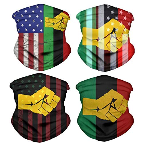 Image of 4Pcs Magic Headwear Neck Gaiter Tube Scarf Headbands Bandana Balaclava for Outdoor Running Cycling Skating Work Out