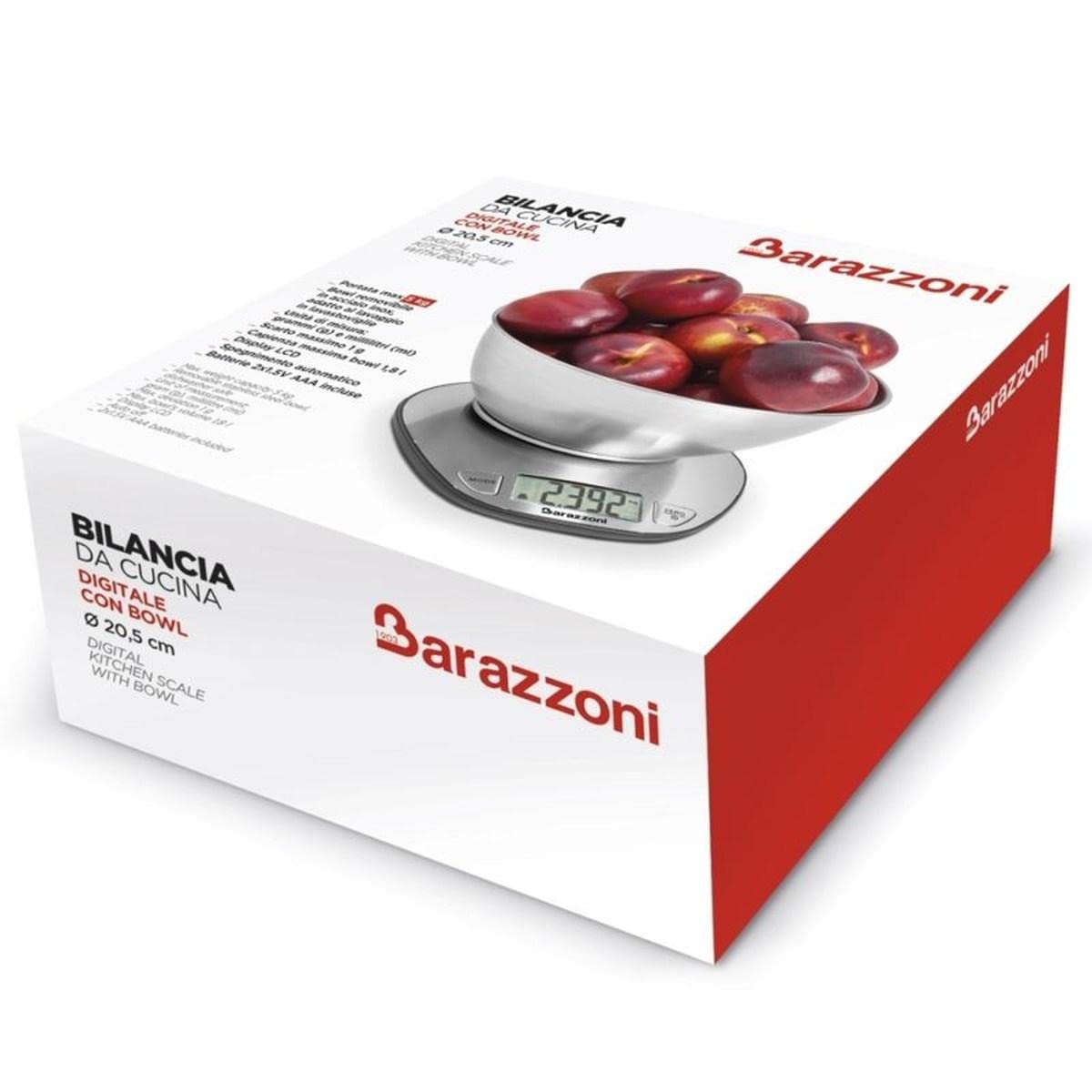 Barazzoni 802080080 Bilancia da Cucina 18/10 Steel