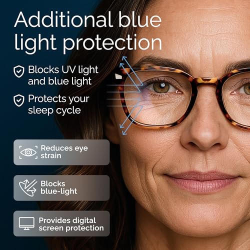Image of CCVOO Reading Glasses for Women /Men, Eyeglasses, Blue Light Readers for Women /Men, Computer Eye Glasses, Cheaters