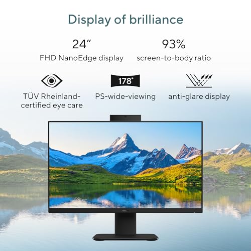 Image of ASUS AiO V440,13th Gen Intel Core i5-13420H, 23.8 inch FHD,100Hz,All-in-One PC(16GB RAM /512GB SSD /Windows 11 /Office 24 /Retractable Camera /with Wired Keyboard & Mouse /M365 Basic (1Year)*) V440VA-KBPC043WS