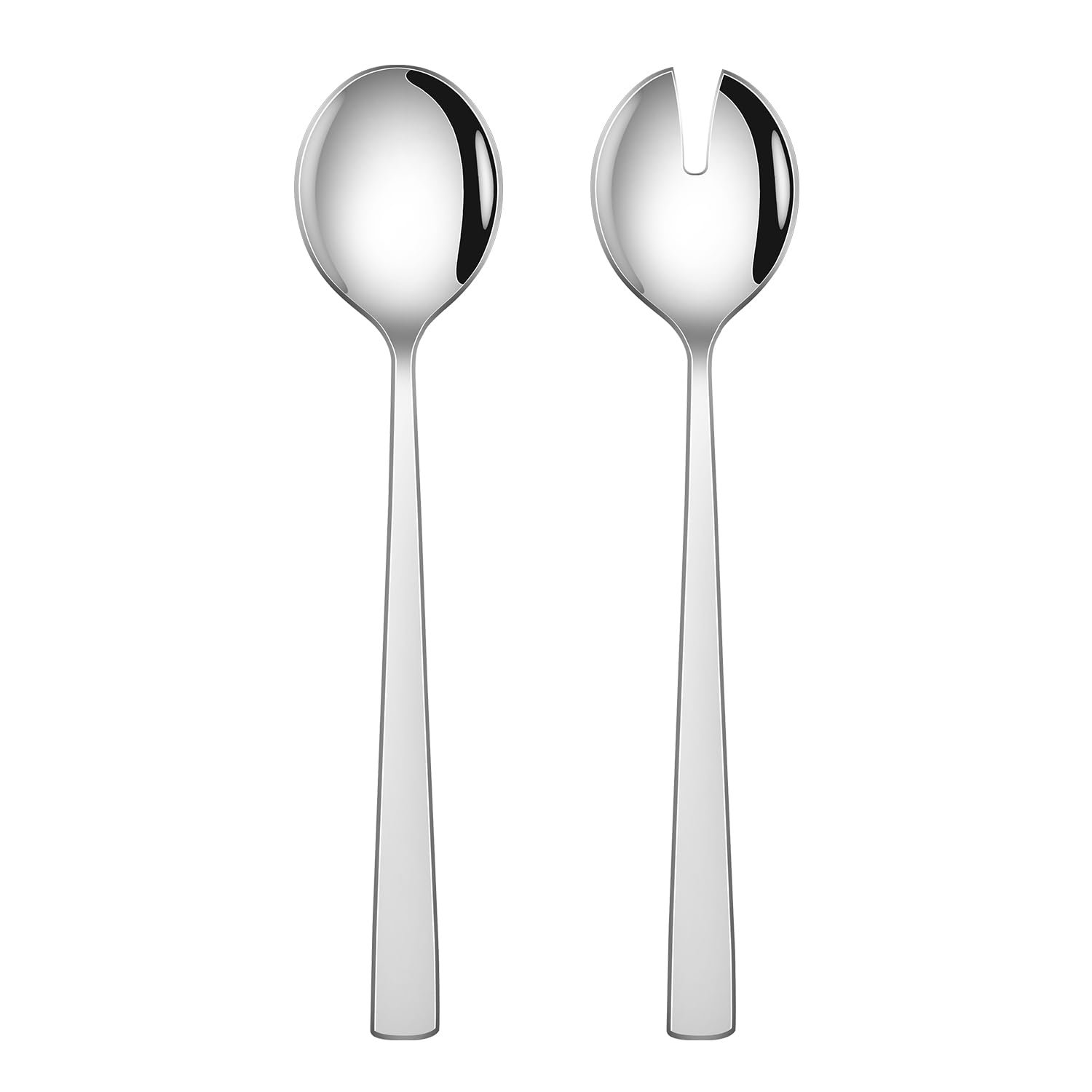 Stainless Steel Salad Servers - 2 Piece Set -1 Stainless Steel Salad Servers - 2 Piece Set -1