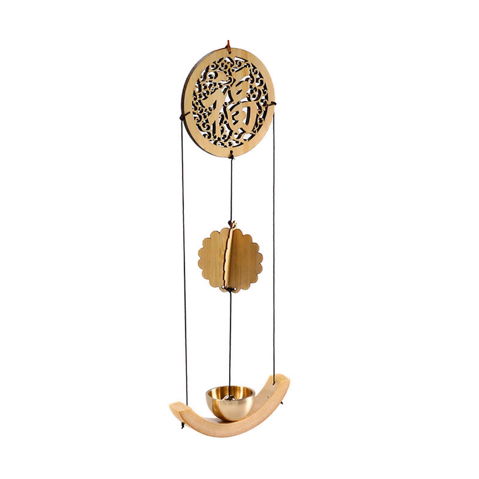 carotoe Windchimes Door Decors Hanging Bells Ornament Installation Promotes Mindfulness for Living Space Door Bells