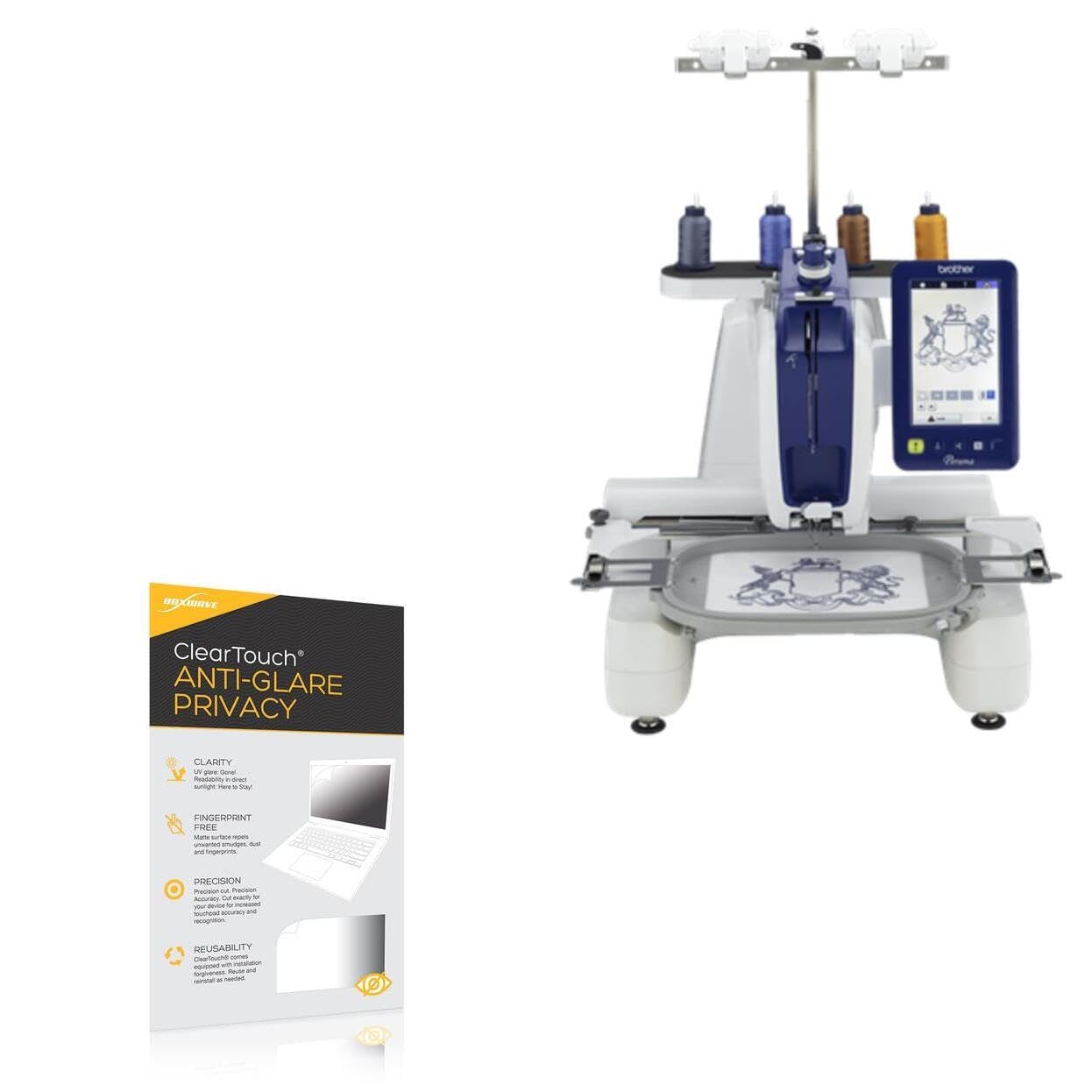 BoxWave Screen Protector Compatible With Brother PRS100 - ClearTouch Anti-Glare Privacy (2-Pack), Privacy Screen Protector Flexible Film Anti-Glare