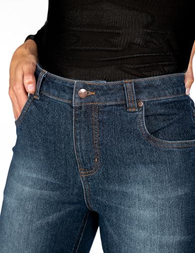 HUE Women's Mid-Rise Straight Leg Jeans3