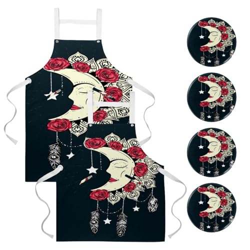 Tablier de serveuse anti-taches pour travail en restaurant et bar