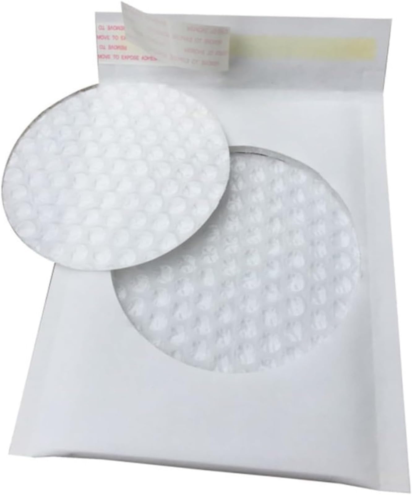 Sobres de papel almacenamiento autosellados, bolsas envío espuma acolchadas impermeables for embalaje, 70 Uds para Cosméticos(White,11 * 15cm)